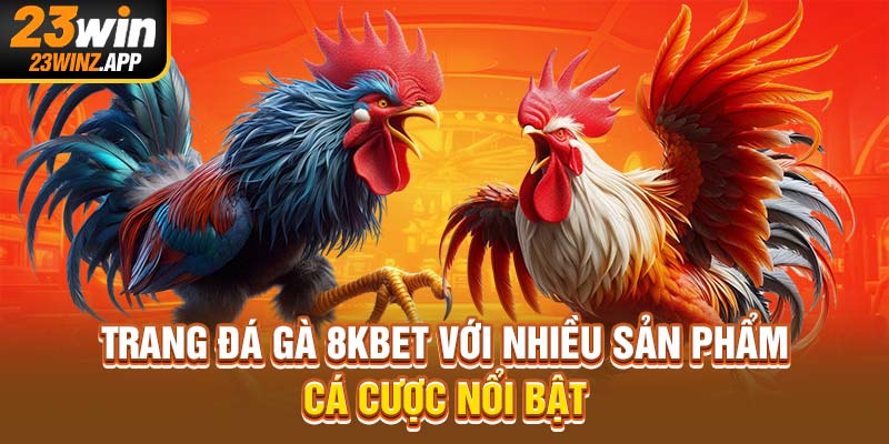Trang đá gà 8KBET với nhiều sản phẩm cá cược nổi bật