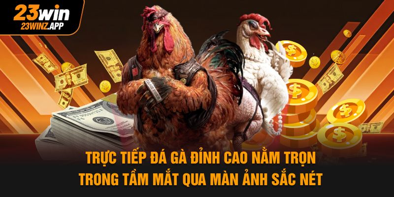 Trực tiếp đá gà đỉnh cao nằm trọn trong tầm mắt qua màn ảnh sắc nét