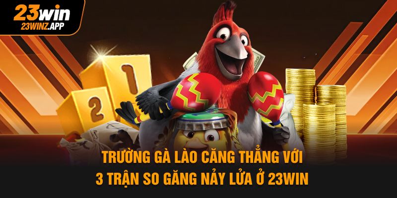 Trường Gà Lào Căng Thẳng Với 3 Trận So Găng Nảy Lửa Ở 23WIN